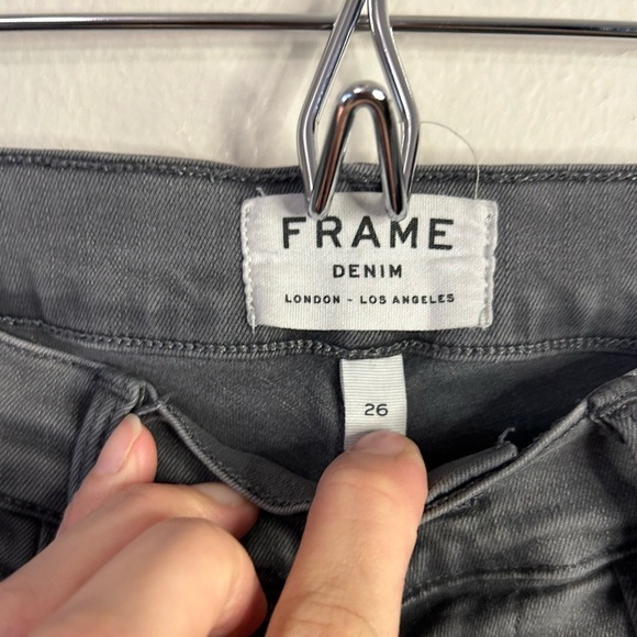 Frame Le High Skinny Gray Jeans - Picture 5 of 5